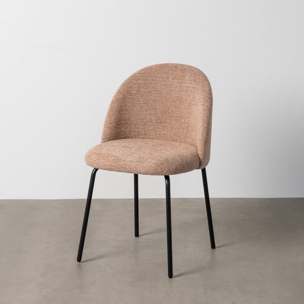 SILLA ROSA TEJIDO-METAL CONTRACT 49 X 48 X 80 CM