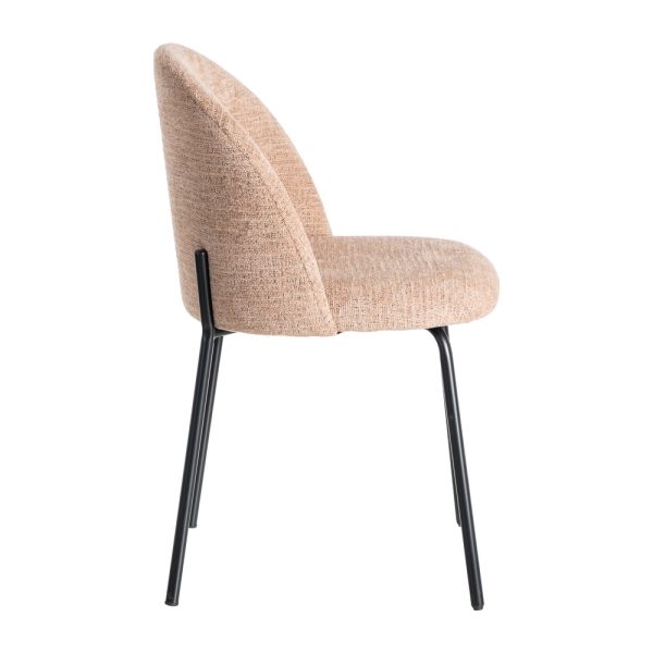 SILLA ROSA TEJIDO-METAL CONTRACT 49 X 48 X 80 CM