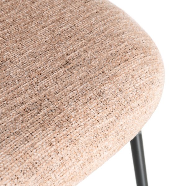 SILLA ROSA TEJIDO-METAL CONTRACT 49 X 48 X 80 CM