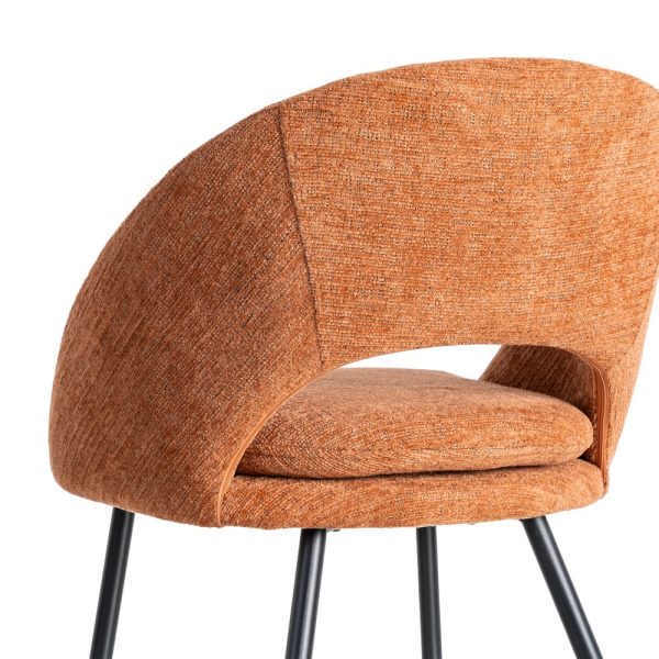 SILLA CALABAZA TEJIDO-METAL CONTRACT 58 X 60 X 80 CM