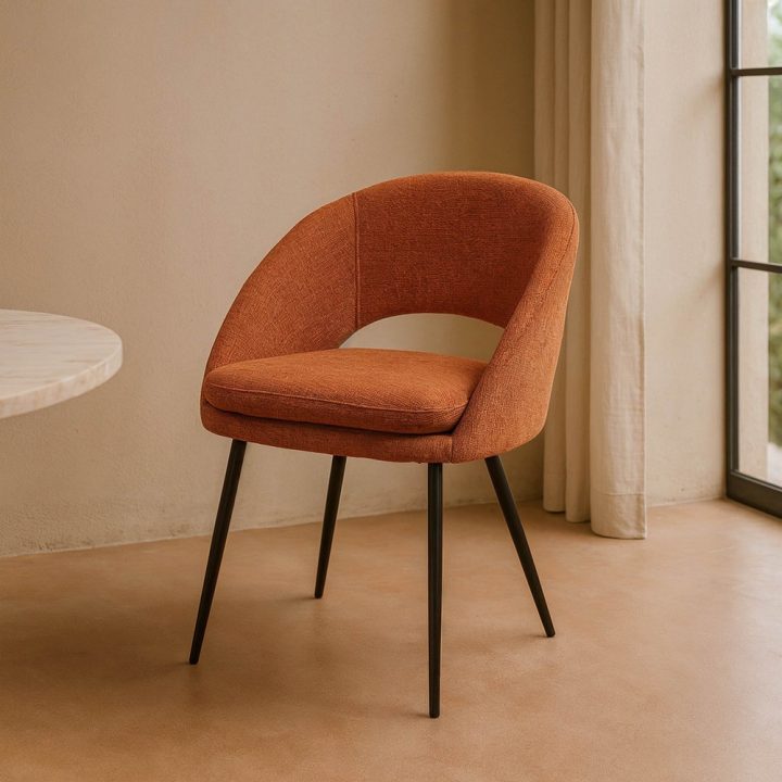 SILLA CALABAZA TEJIDO-METAL CONTRACT 58 X 60 X 80 CM