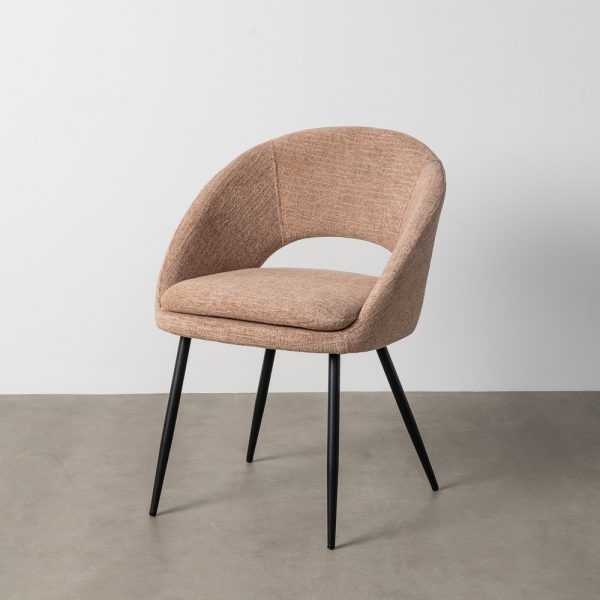 SILLA ROSA TEJIDO-METAL CONTRACT 67,50 X 47 X 79,50 CM