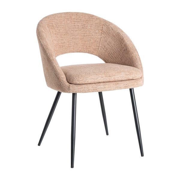 SILLA ROSA TEJIDO-METAL CONTRACT 67,50 X 47 X 79,50 CM