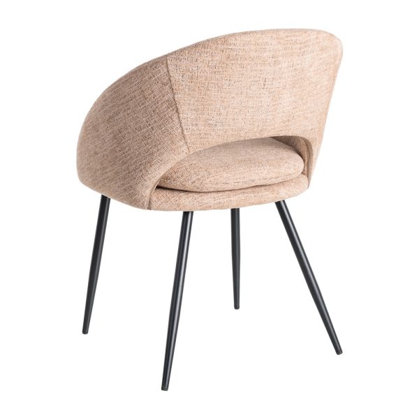 SILLA ROSA TEJIDO-METAL CONTRACT 67,50 X 47 X 79,50 CM