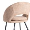 SILLA ROSA TEJIDO-METAL CONTRACT 67,50 X 47 X 79,50 CM