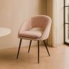 SILLA ROSA TEJIDO-METAL CONTRACT 67,50 X 47 X 79,50 CM