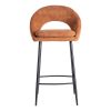 615399-02 TABURETE CALABAZA TEJIDO-METAL CONTRACT 53 X 48 X 100 CM