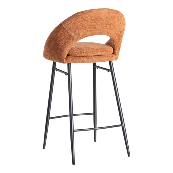 615399-04 TABURETE CALABAZA TEJIDO-METAL CONTRACT 53 X 48 X 100 CM