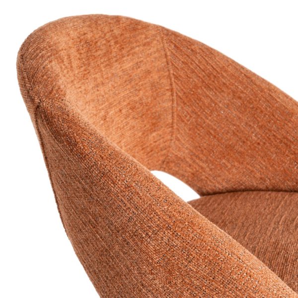 615399-06 TABURETE CALABAZA TEJIDO-METAL CONTRACT 53 X 48 X 100 CM