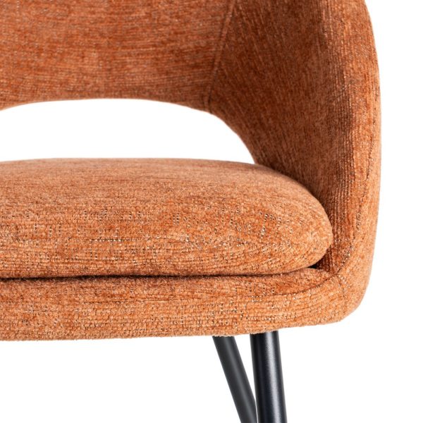 615399-08 TABURETE CALABAZA TEJIDO-METAL CONTRACT 53 X 48 X 100 CM
