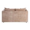 SOFÁ 2 PLAZAS TAUPE TEJIDO-MADERA 165 X 96 X 86 CM