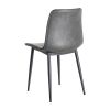 SILLA NEGRO METAL / SIMIL PIEL