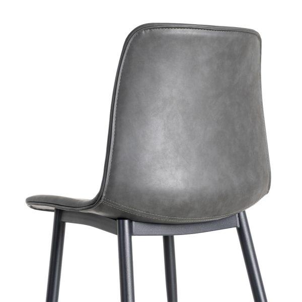 SILLA NEGRO METAL / SIMIL PIEL