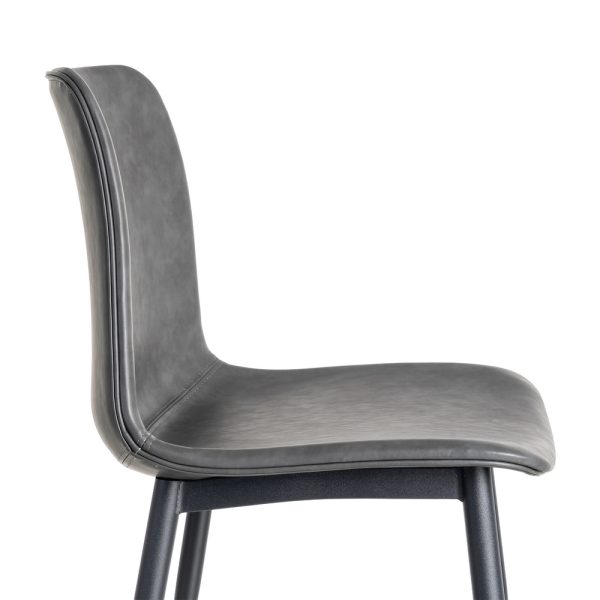 SILLA NEGRO METAL / SIMIL PIEL