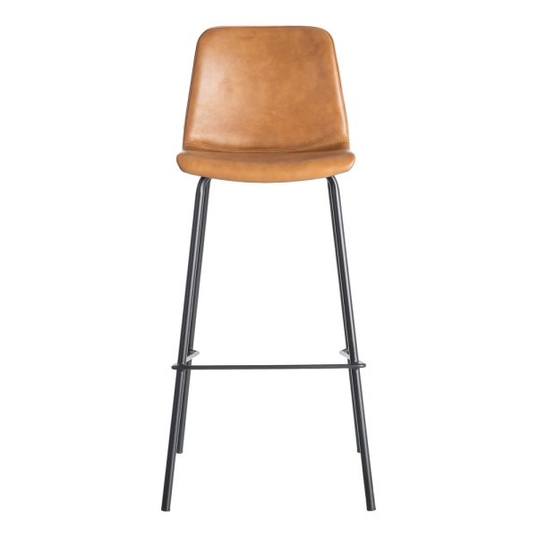 TABURETE CAMEL METAL / SIMIL PIEL 47 X 47 X 103 CM