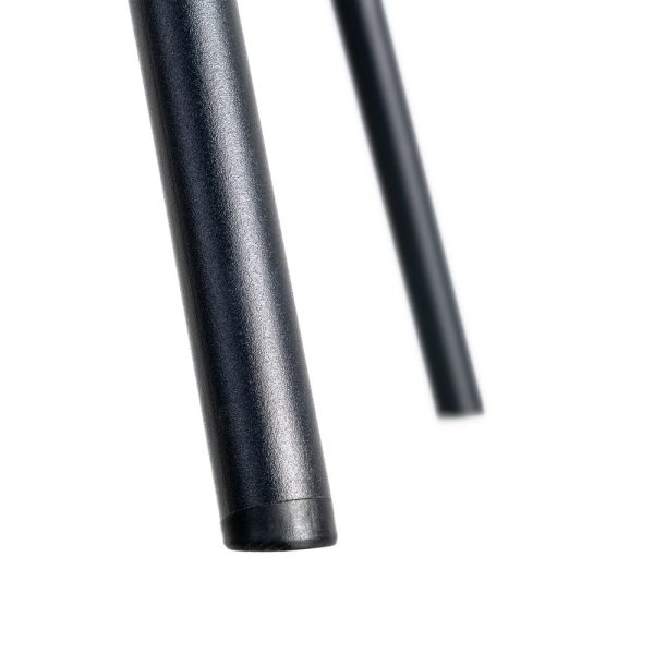 SILLA MARRÓN METAL / SIMIL PIEL 53 X 51,50 X 76 CM