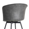 SILLA NEGRO METAL / SIMIL PIEL 53 X 51,50 X 76 CM