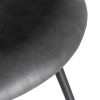 SILLA NEGRO METAL / SIMIL PIEL 53 X 51,50 X 76 CM