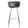 615517-02 TABURETE NEGRO METAL / SIMIL PIEL 44,50 X 48,50 X 93,50 CM