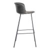 615517-03 TABURETE NEGRO METAL / SIMIL PIEL 44,50 X 48,50 X 93,50 CM