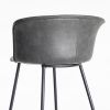 615517-05 TABURETE NEGRO METAL / SIMIL PIEL 44,50 X 48,50 X 93,50 CM