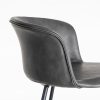 615517-06 TABURETE NEGRO METAL / SIMIL PIEL 44,50 X 48,50 X 93,50 CM