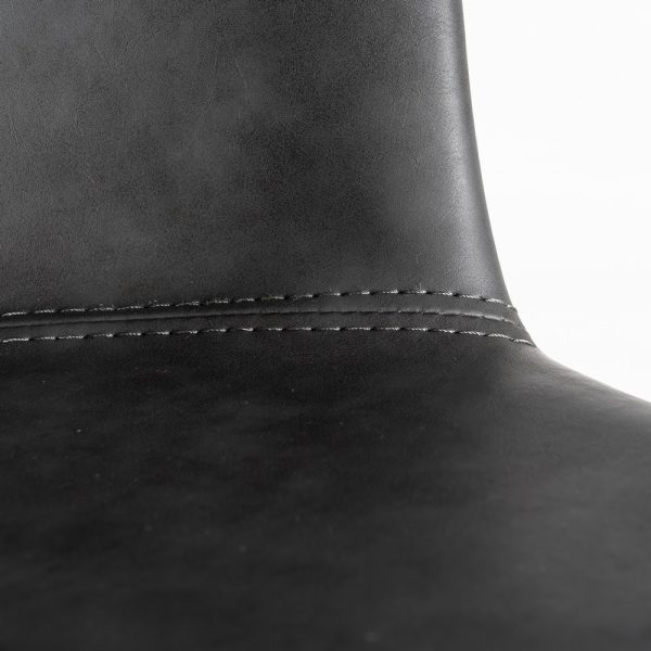 615517-08 TABURETE NEGRO METAL / SIMIL PIEL 44,50 X 48,50 X 93,50 CM