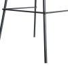 615517-10 TABURETE NEGRO METAL / SIMIL PIEL 44,50 X 48,50 X 93,50 CM