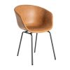 SILLA CAMEL METAL / SIMIL PIEL 59 X 50,50 X 81,50 CM