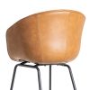 SILLA CAMEL METAL / SIMIL PIEL 59 X 50,50 X 81,50 CM