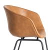 SILLA CAMEL METAL / SIMIL PIEL 59 X 50,50 X 81,50 CM
