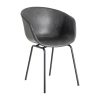 SILLA NEGRO METAL / SIMIL PIEL 59 X 50,50 X 81,50 CM