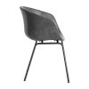 SILLA NEGRO METAL / SIMIL PIEL 59 X 50,50 X 81,50 CM