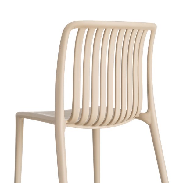 SILLA BEIGE POLIPROPILENO EXTERIOR 47 X 51 X 77,50 CM