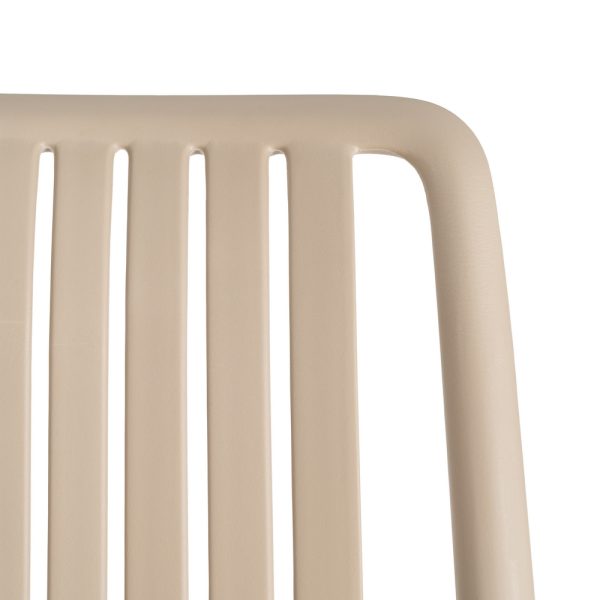 SILLA BEIGE POLIPROPILENO EXTERIOR 47 X 51 X 77,50 CM