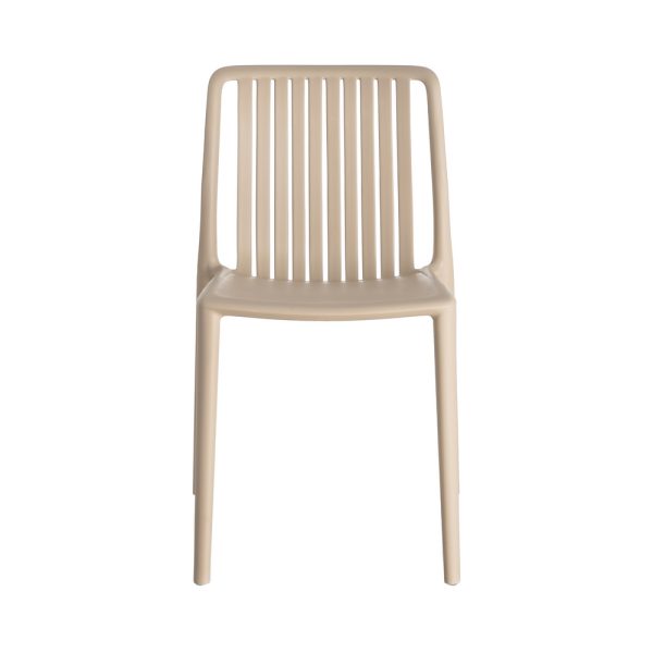 SILLA BEIGE POLIPROPILENO EXTERIOR 47 X 51 X 77,50 CM