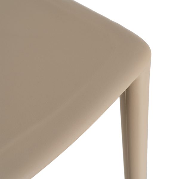 SILLA BEIGE POLIPROPILENO EXTERIOR 47 X 51 X 77,50 CM
