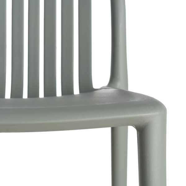 SILLA VERDE POLIPROPILENO EXTERIOR 47 X 51 X 77,50 CM