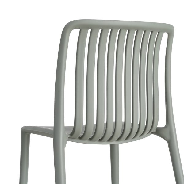 SILLA VERDE POLIPROPILENO EXTERIOR 47 X 51 X 77,50 CM
