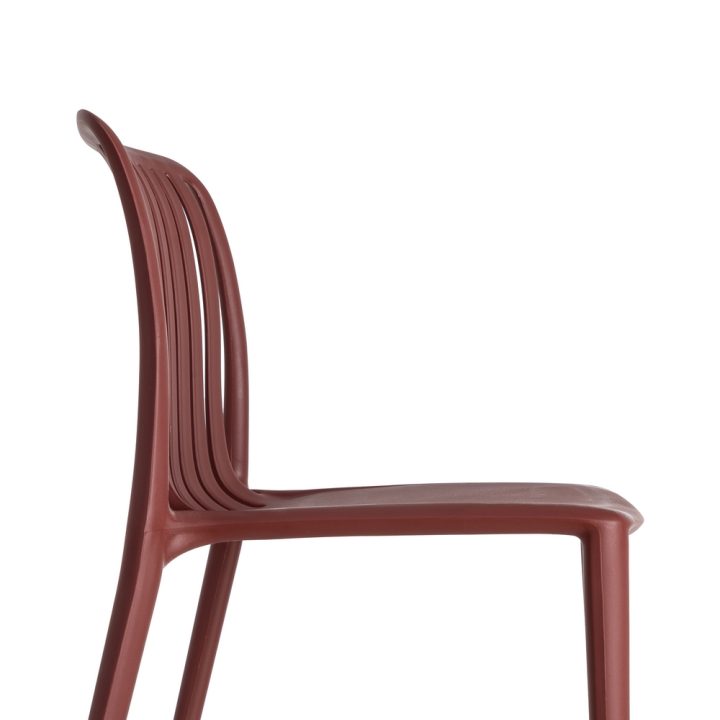 SILLA GRANATE POLIPROPILENO EXTERIOR 47 X 51 X 77,50 CM