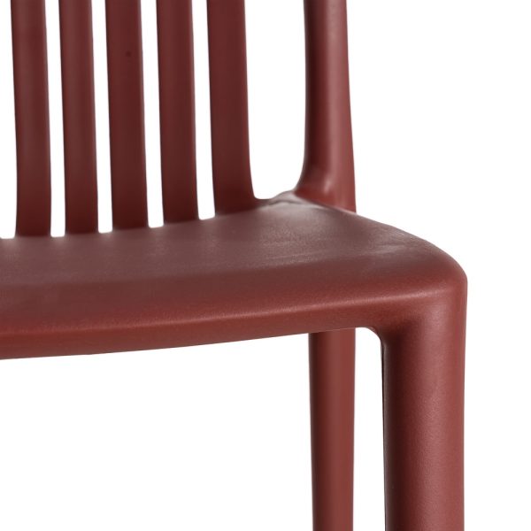 SILLA GRANATE POLIPROPILENO EXTERIOR 47 X 51 X 77,50 CM