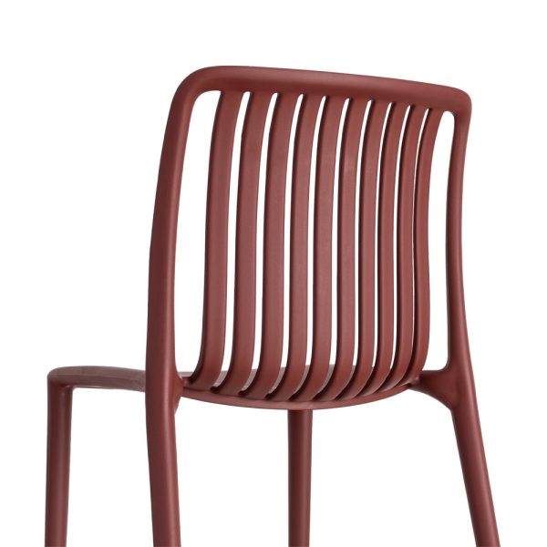 SILLA GRANATE POLIPROPILENO EXTERIOR 47 X 51 X 77,50 CM