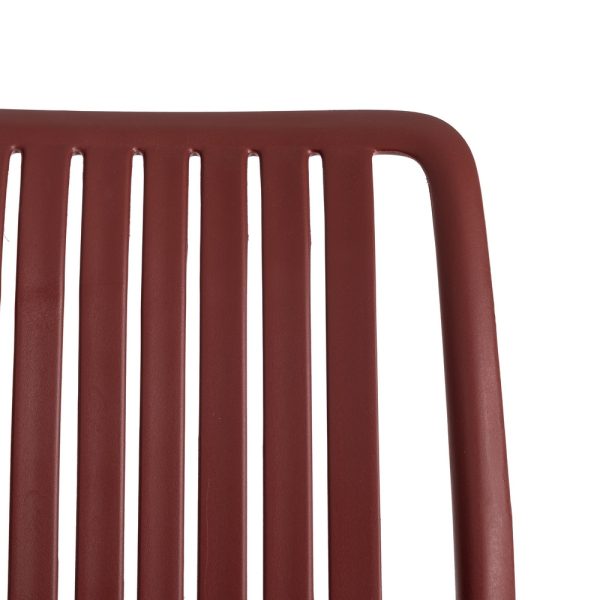 SILLA GRANATE POLIPROPILENO EXTERIOR 47 X 51 X 77,50 CM