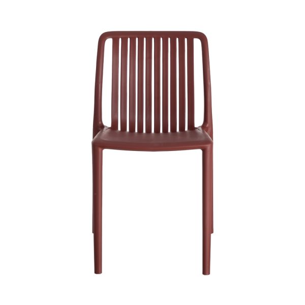 SILLA GRANATE POLIPROPILENO EXTERIOR 47 X 51 X 77,50 CM