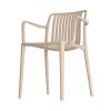 SILLA BEIGE POLIPROPILENO EXTERIOR 53 X 50 X 77,50 CM
