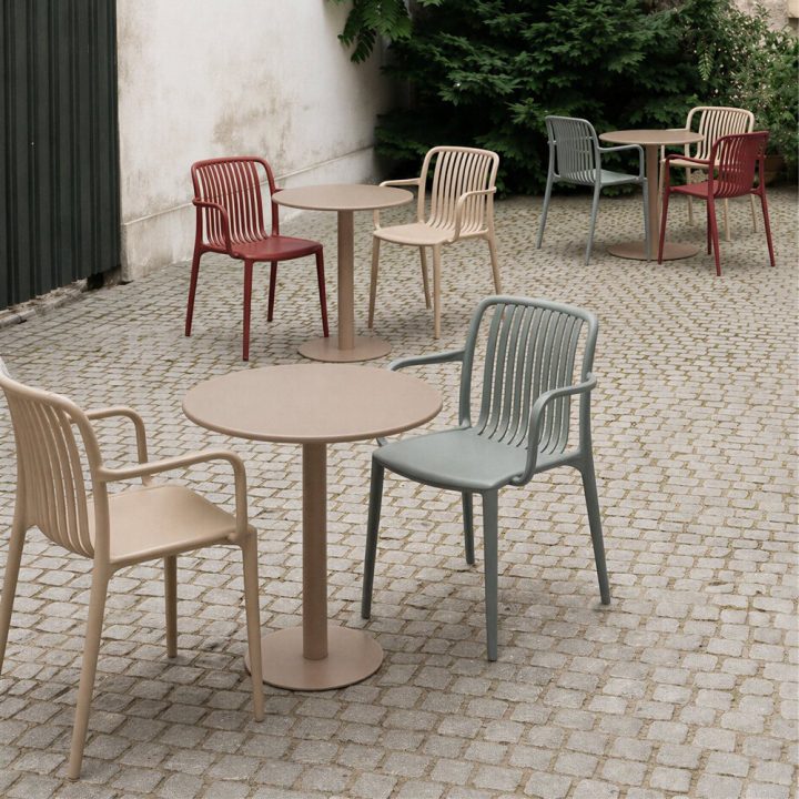 SILLA VERDE POLIPROPILENO EXTERIOR 53 X 50 X 77,50 CM