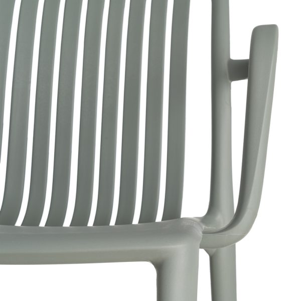 SILLA VERDE POLIPROPILENO EXTERIOR 53 X 50 X 77,50 CM