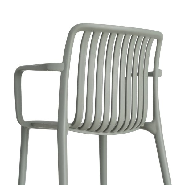 SILLA VERDE POLIPROPILENO EXTERIOR 53 X 50 X 77,50 CM