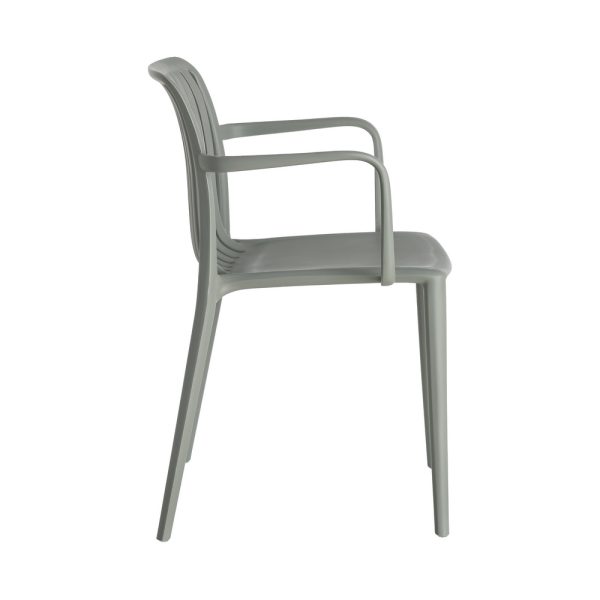 SILLA VERDE POLIPROPILENO EXTERIOR 53 X 50 X 77,50 CM
