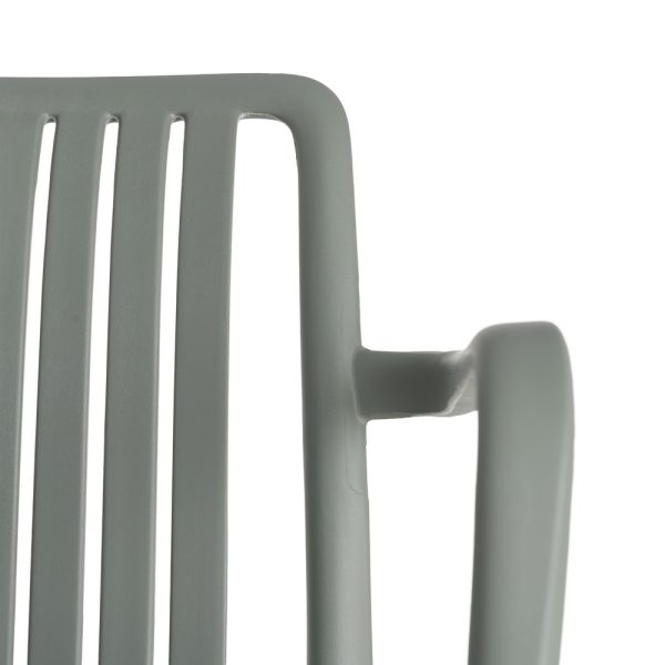 SILLA VERDE POLIPROPILENO EXTERIOR 53 X 50 X 77,50 CM
